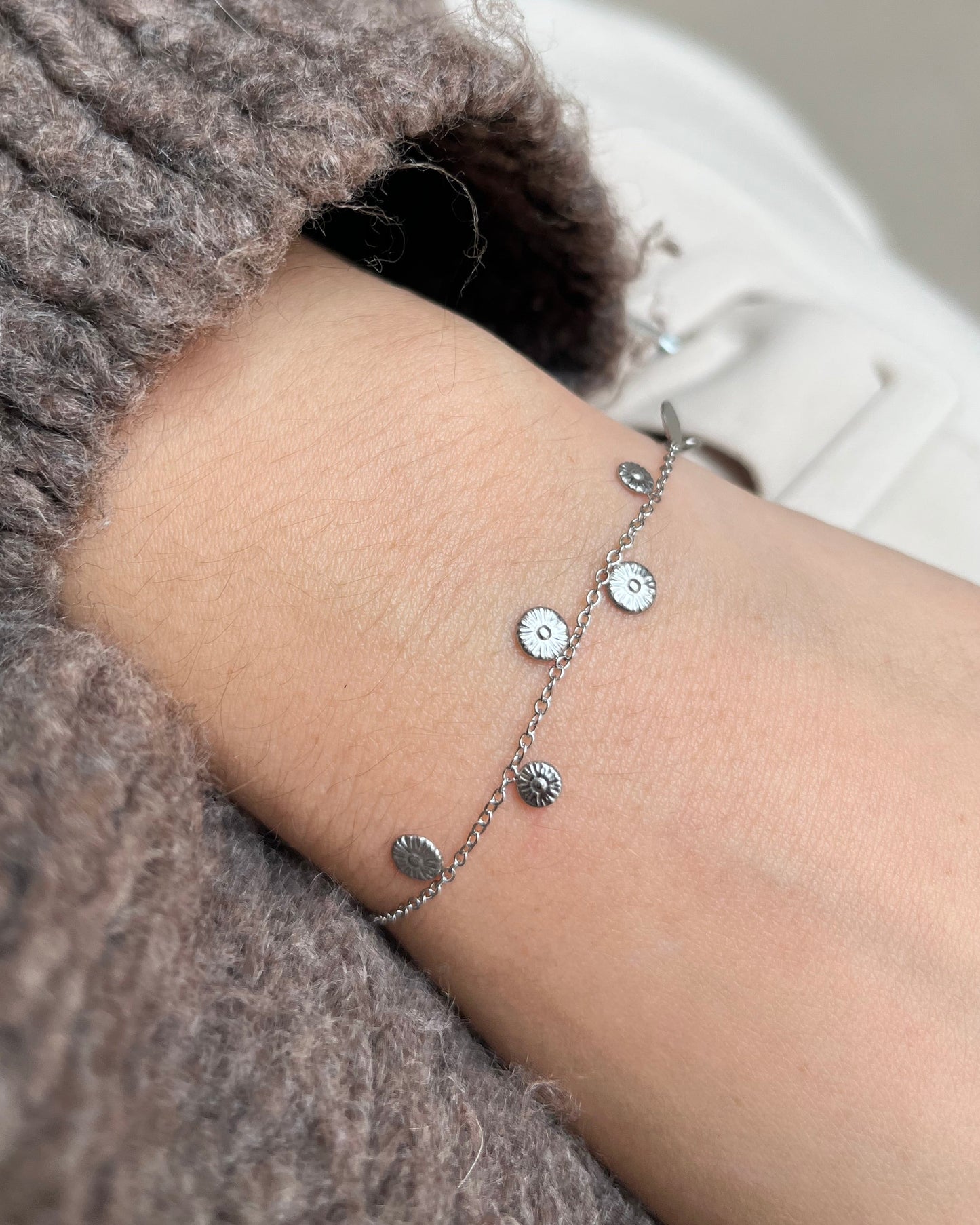 Bracelet pampilles argenté Acier inoxydable VAIANA