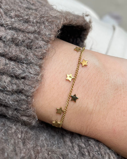 Bracelet breloques étoiles Acier inoxydable ZACHARY