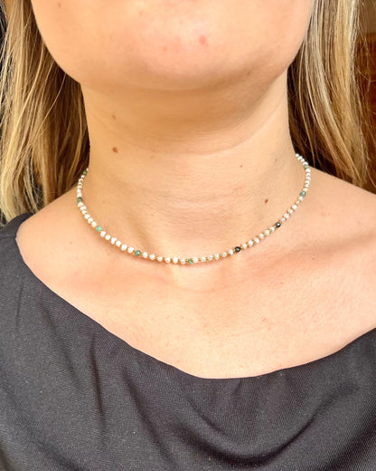 Collier perles d'eau douce élégant ADELLA