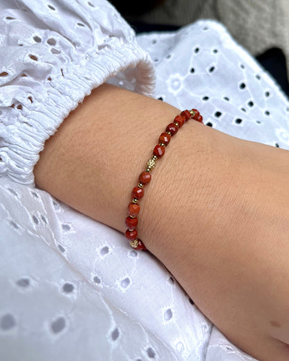 Bracelet en pierres naturelles cubiques CLEMENCE