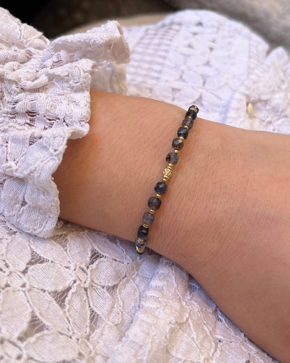 Bracelet en pierres naturelles cubiques CLEMENCE