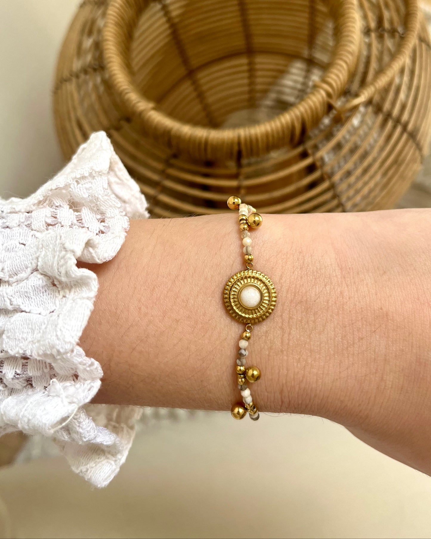 Bracelet bohème pierres naturelles TALIA