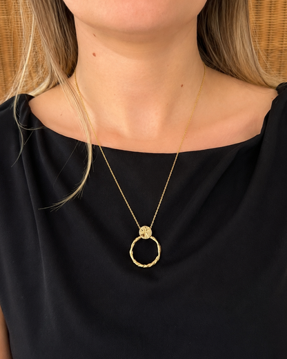 Collier doré avec anneau MOKA