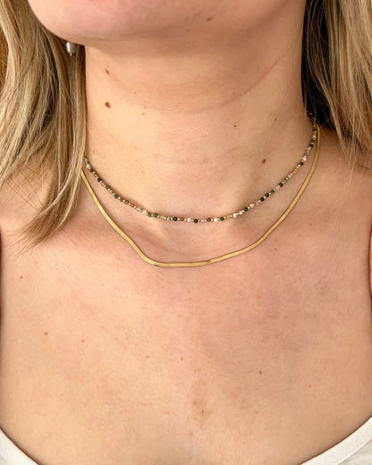 Collier double pierres naturelles ROSALIE