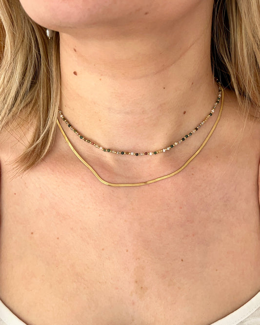 Collier double pierres naturelles ROSALIE