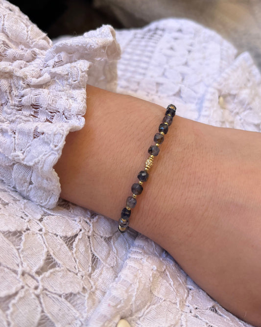 Bracelet en pierres naturelles cubiques CLEMENCE