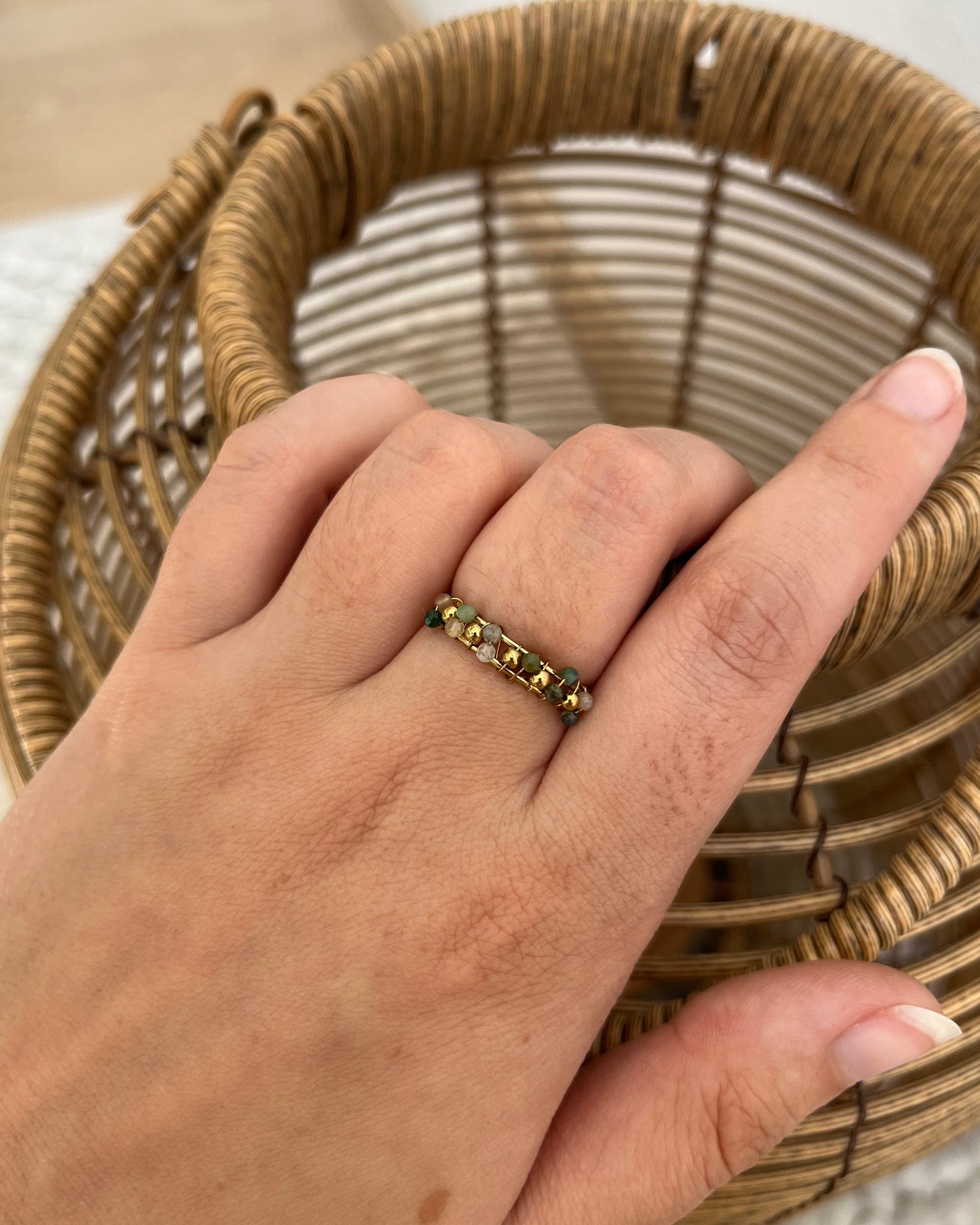 Bague en pierres naturelles SETH