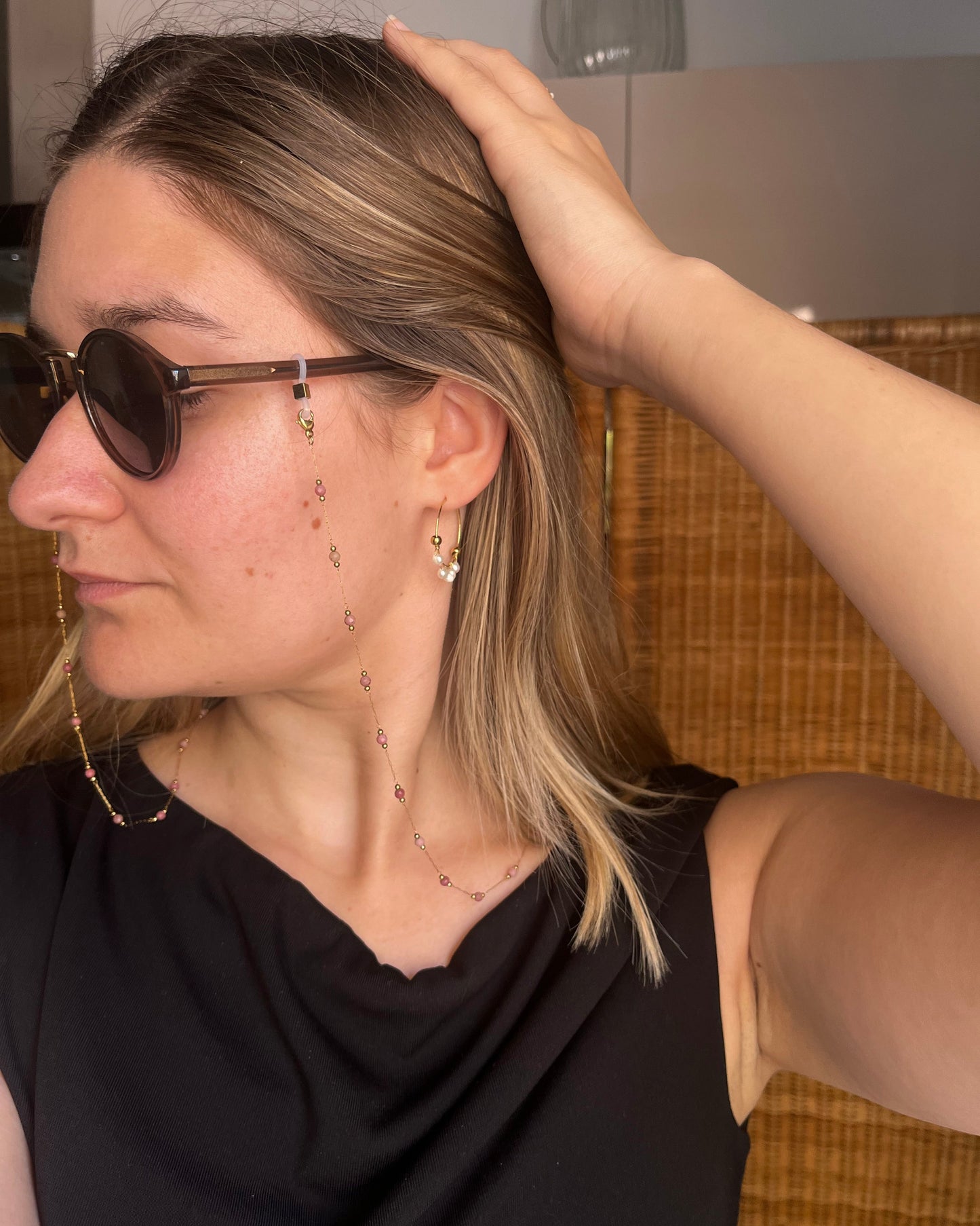 Sautoir 3 en 1 : chaine de lunette, collier double, sautoir DOLCE