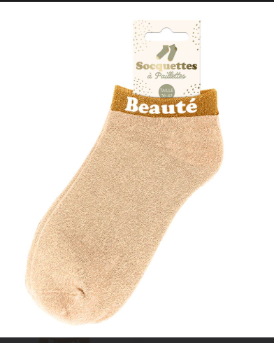 Socquettes à paillettes Beauté