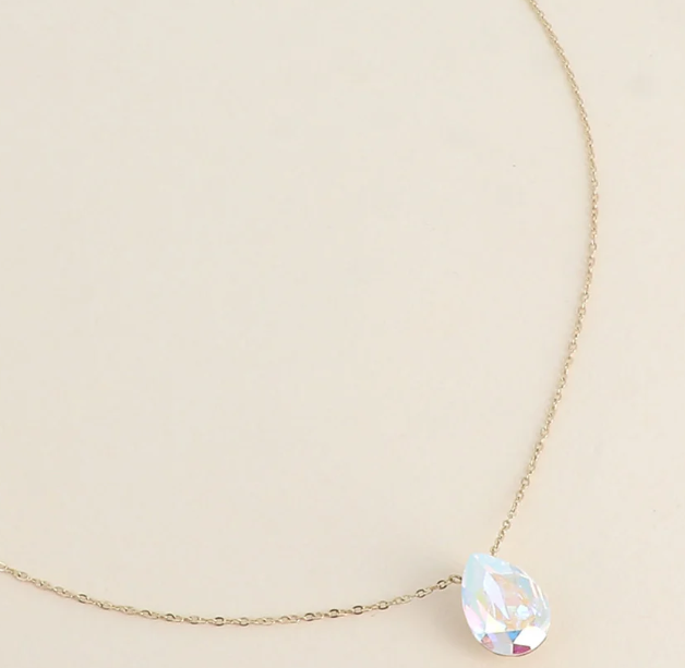 Précommande Collier goutte cristal de Swarovski BERTILLE