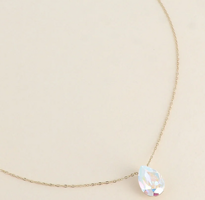 Précommande Collier goutte cristal de Swarovski BERTILLE