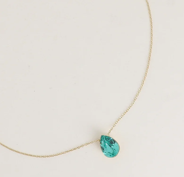 Précommande Collier goutte cristal de Swarovski BERTILLE