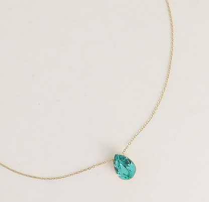 Précommande Collier goutte cristal de Swarovski BERTILLE