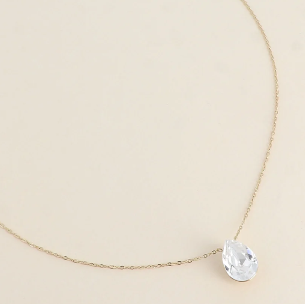 Précommande Collier goutte cristal de Swarovski BERTILLE