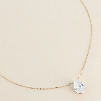 Précommande Collier goutte cristal de Swarovski BERTILLE
