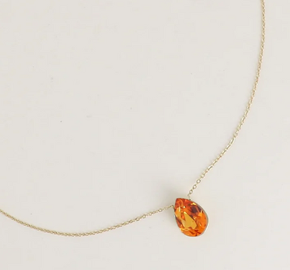 Précommande Collier goutte cristal de Swarovski BERTILLE