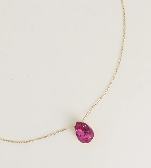Précommande Collier goutte cristal de Swarovski BERTILLE