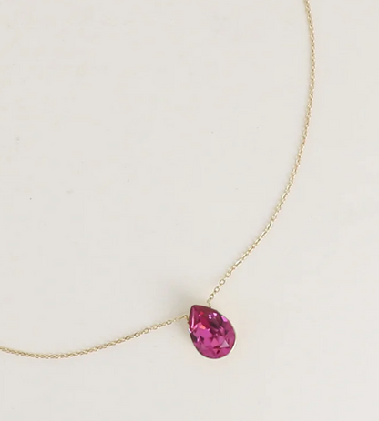 Précommande Collier goutte cristal de Swarovski BERTILLE