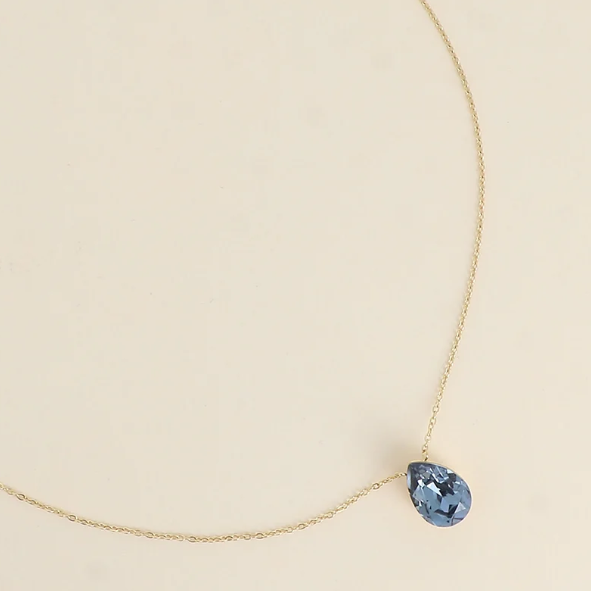 Précommande Collier goutte cristal de Swarovski BERTILLE