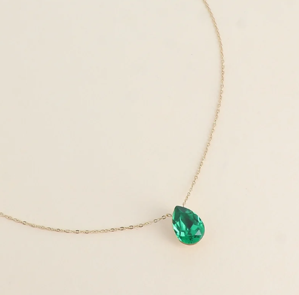 Précommande Collier goutte cristal de Swarovski BERTILLE