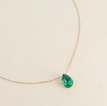 Précommande Collier goutte cristal de Swarovski BERTILLE