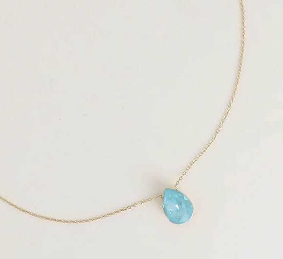 Précommande Collier goutte cristal de Swarovski BERTILLE