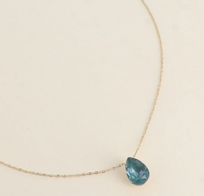 Précommande Collier goutte cristal de Swarovski BERTILLE