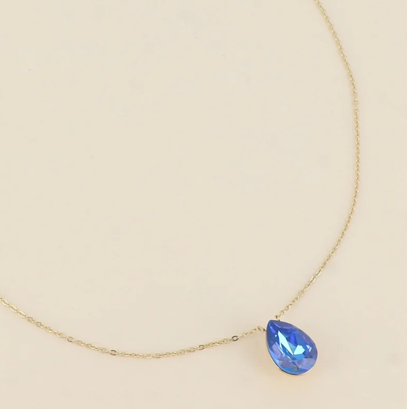 Précommande Collier goutte cristal de Swarovski BERTILLE