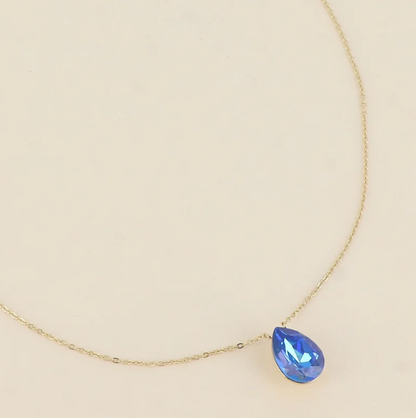 Précommande Collier goutte cristal de Swarovski BERTILLE