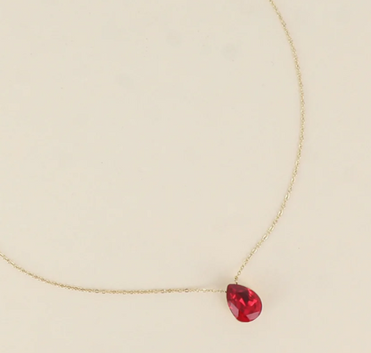 Précommande Collier goutte cristal de Swarovski BERTILLE