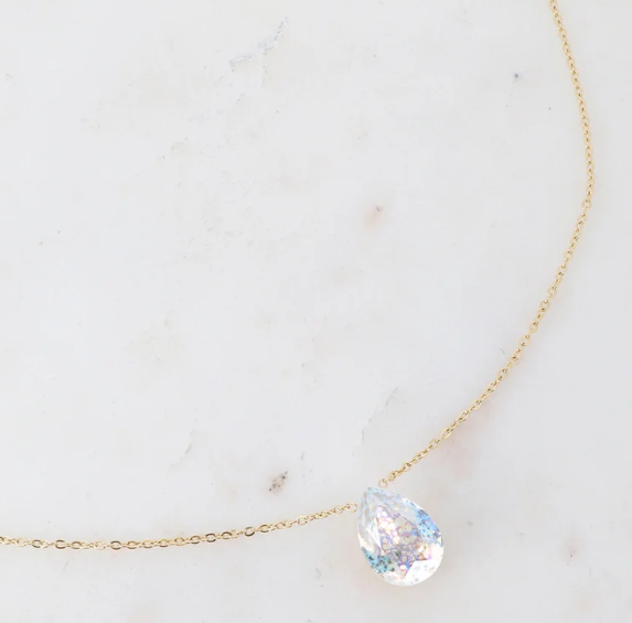 Précommande Collier goutte cristal de Swarovski BERTILLE
