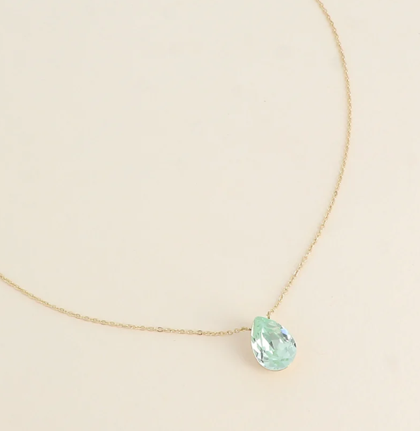 Précommande Collier goutte cristal de Swarovski BERTILLE