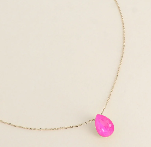 Précommande Collier goutte cristal de Swarovski BERTILLE