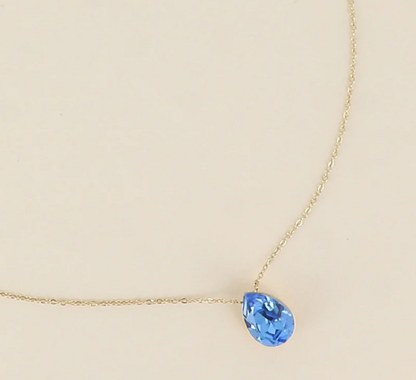 Précommande Collier goutte cristal de Swarovski BERTILLE