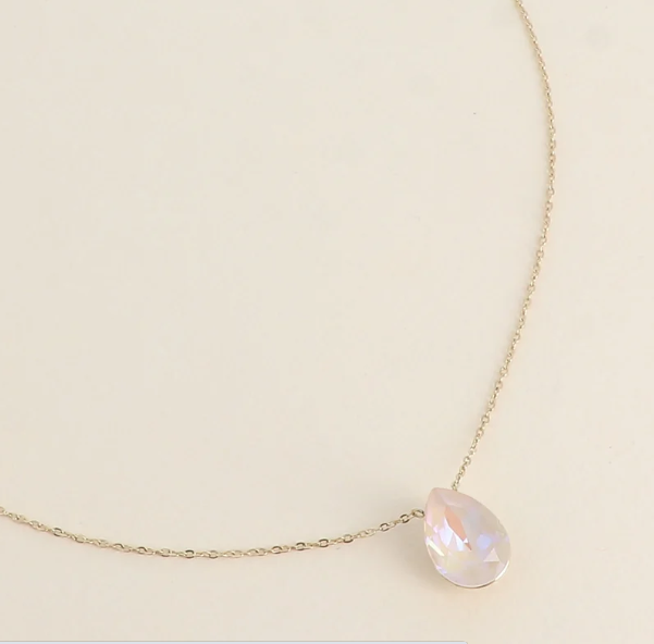Précommande Collier goutte cristal de Swarovski BERTILLE
