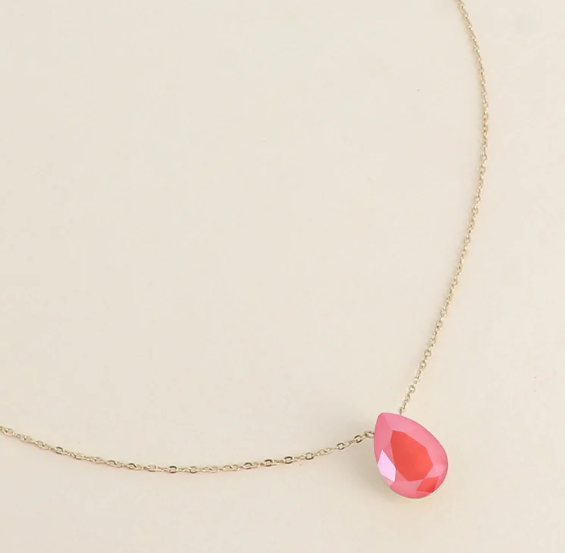 Précommande Collier goutte cristal de Swarovski BERTILLE