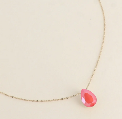 Précommande Collier goutte cristal de Swarovski BERTILLE