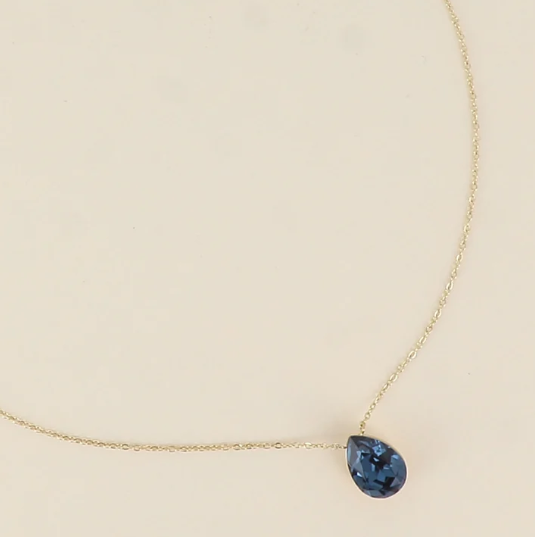 Précommande Collier goutte cristal de Swarovski BERTILLE