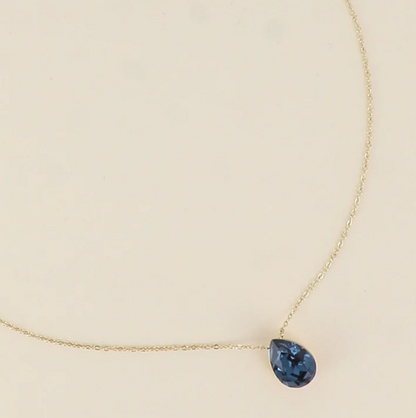 Précommande Collier goutte cristal de Swarovski BERTILLE