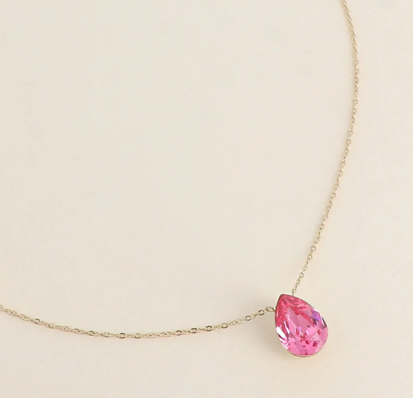Précommande Collier goutte cristal de Swarovski BERTILLE