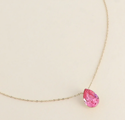 Précommande Collier goutte cristal de Swarovski BERTILLE