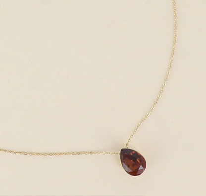 Précommande Collier goutte cristal de Swarovski BERTILLE