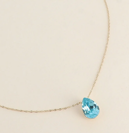 Précommande Collier goutte cristal de Swarovski BERTILLE