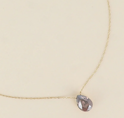 Précommande Collier goutte cristal de Swarovski BERTILLE