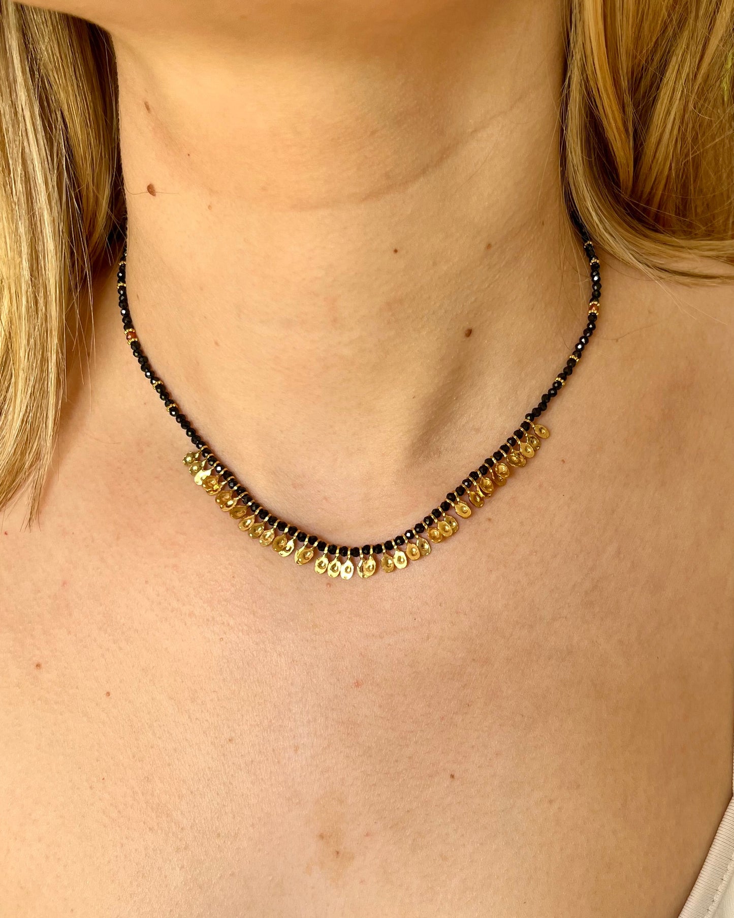 Collier pampilles pierres naturelles LIMA