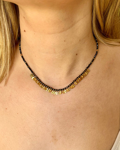 Collier pampilles pierres naturelles LIMA