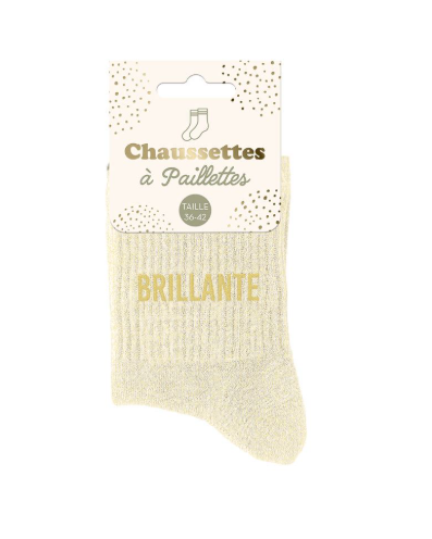 Chaussettes à paillettes Brillante