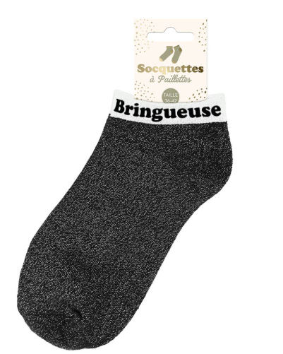 Socquettes à paillettes Bringueuse