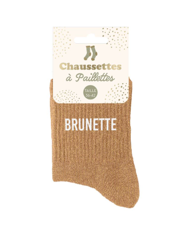 Chaussettes à paillettes Brunette