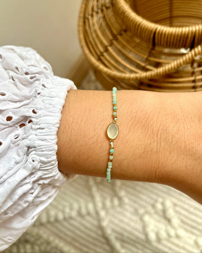 Bracelet sur cordon en pierre naturelle AZA